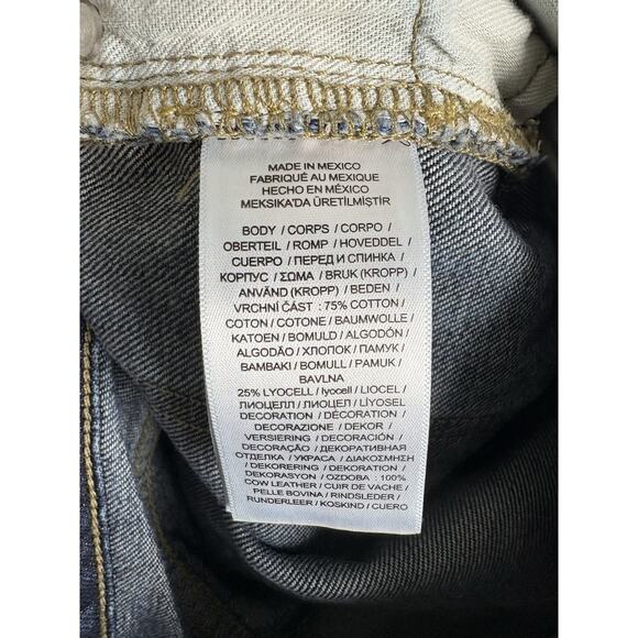 Lauren Ralph Lauren Jeans Women's 8P Patchwork Logo Black Label Distressed - Picture 9 of 13